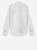 Versace Cotton Shirt With Contrasting Buttons
