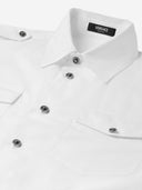 Versace Cotton Shirt With Contrasting Buttons
