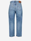 Versace Cotton Jeans With Logo Detail