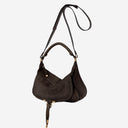 Chloè Small Marcie Shoulder Bag In Suede Leather