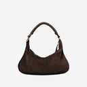 Chloè Small Marcie Shoulder Bag In Suede Leather