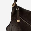Chloè Small Marcie Shoulder Bag In Suede Leather