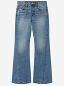 Jean bootcut torsadé taille moyenne Re/Done en coton