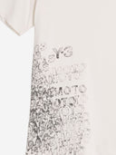 Y 3 T-shirt en coton avec imprimé