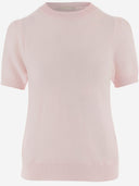 Allude Short Sleeved Cashmere Sweater