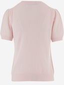 Allude Short Sleeved Cashmere Sweater