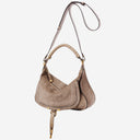 Chloè Small Marcie Shoulder Bag In Suede Leather