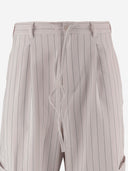 Pantalones de pernera ancha a rayas con cordón Y 3