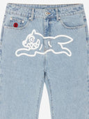 Vaqueros Icecream de denim de algodón con logo