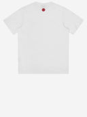 T-shirt en coton crème glacée avec logo