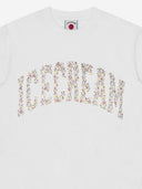 T-shirt en coton crème glacée avec logo