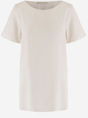 Allude Stretch Silk T Shirt