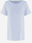 Allude Stretch Silk T Shirt