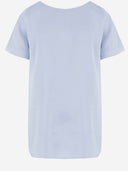 Allude Stretch Silk T Shirt