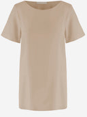 Allude Stretch Silk T Shirt