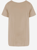 Allude Stretch Silk T Shirt