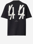 T-shirt en coton avec logo dans les coulisses de 44 Label Group