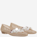 Heavenly Jelly Transparent Ballerina Flats With Decoration