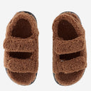 Moon Boot Shearling Sandals With Thick Sole