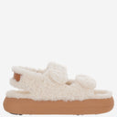 Sandalias Moon Boot De Piel De Oveja Con Suela Gruesa