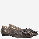 Heavenly Jelly Transparent Ballerina Flats With Decoration