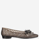 Heavenly Jelly Transparent Ballerina Flats With Decoration