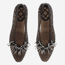 Heavenly Jelly Transparent Ballerina Flats With Decoration