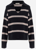 Pull rayé en laine et cachemire Allude