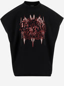 44 Label Group Printed Cotton Sleeveless T Shirt