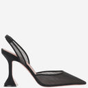 Amina Muaddi Holli Mesh Slingback