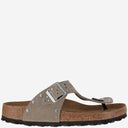 Birkenstock Sandales Gizeh Rivet En Cuir Daim