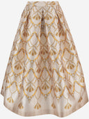 Lunatica Milano Flared Skirt With Fantasy Print