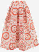 Lunatica Milano Flared Skirt With Fantasy Print