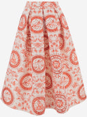 Lunatica Milano Flared Skirt With Fantasy Print