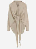 Chemise Darkpark Romy avec nœud sur le devant et ourlet asymétrique