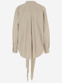 Chemise Darkpark Romy avec nœud sur le devant et ourlet asymétrique