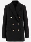 Giacca F.It doppiopetto in nylon elasticizzato