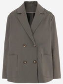 Giacca doppiopetto F.It in cotone stretch