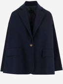 Giacca F.It oversize in cotone con chiusura a bottone singolo
