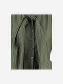 F.It Kleid aus Lyocell-Mischung mit geknotetem Kragen