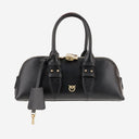 Pinko Escape Horizontal Leather Bowling Bag