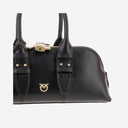 Pinko Escape Horizontal Leather Bowling Bag