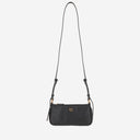 Pinko Half Moon Baguette Mini Leather Bag With Logo