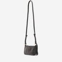 Pinko Half Moon Baguette Mini Leather Bag With Logo