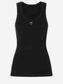 Camiseta sin mangas de algodón elástico Pinko
