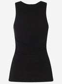 Camiseta sin mangas de algodón elástico Pinko