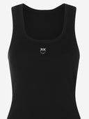 Camiseta sin mangas de algodón elástico Pinko