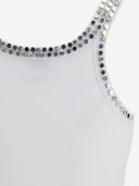 Pinko Ribbed Top With Jewel Embroidery