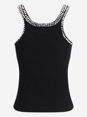 Pinko Ribbed Top With Jewel Embroidery