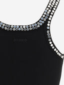 Pinko Ribbed Top With Jewel Embroidery